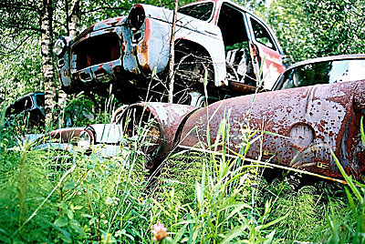 Rust never sleeps - Opel Olympia Rekord mit Ford Anglia